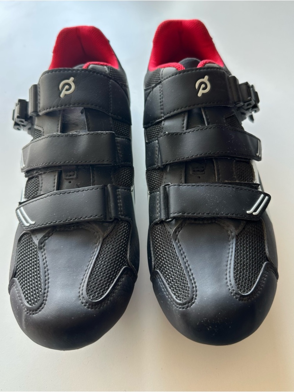 Peloton Men’s Black Cycling Shoes with Red Lining